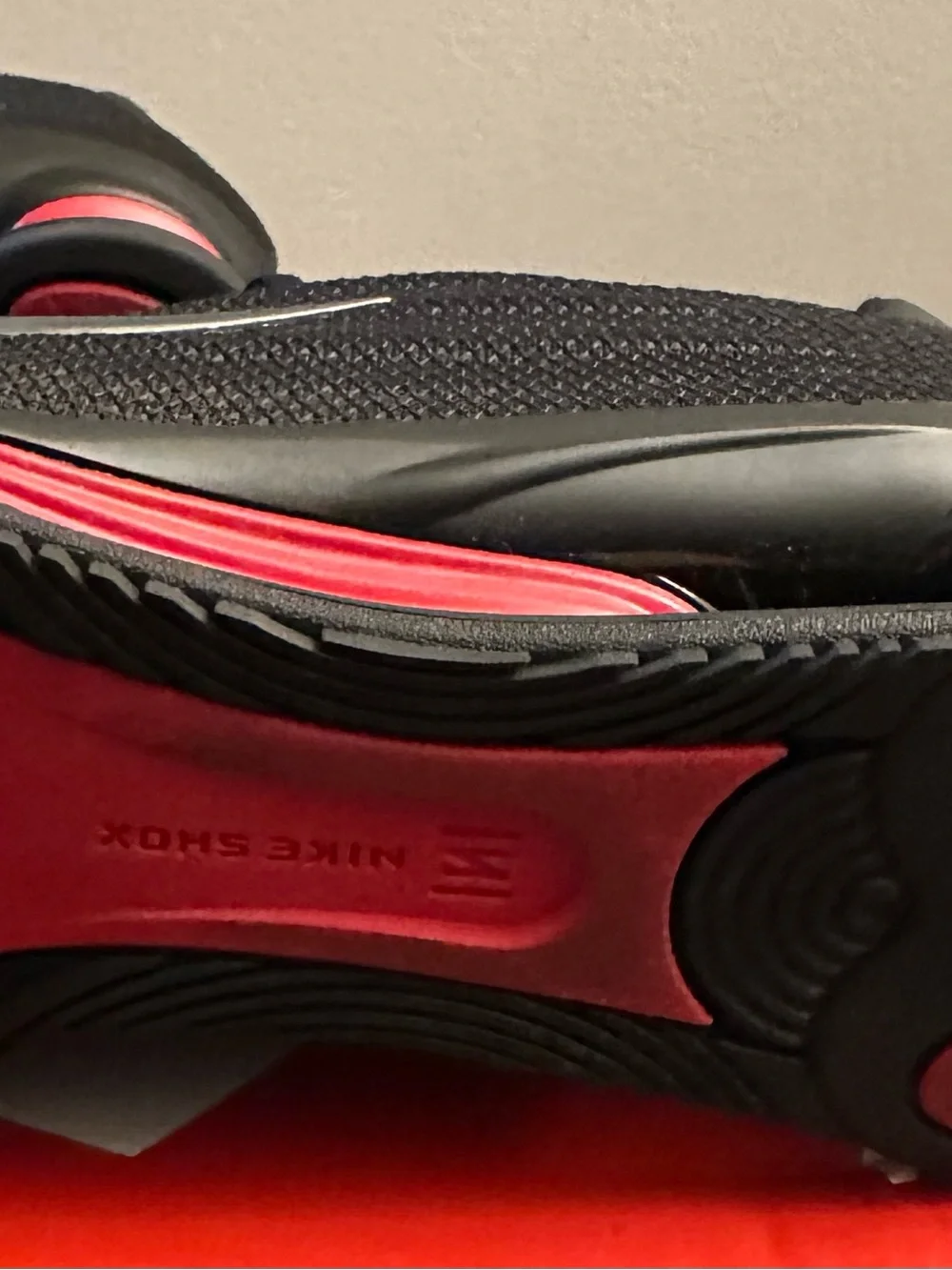 Nike Black Sneakers with Red Highlights